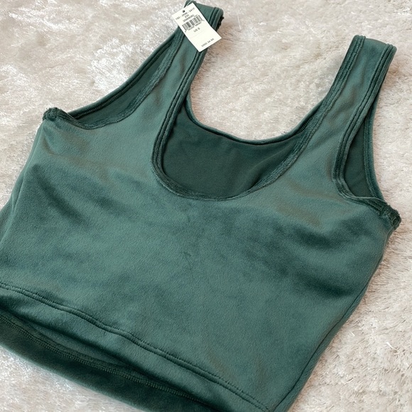 NWT Aerie Velour Cropped Workout Top - Picture 7 of 11